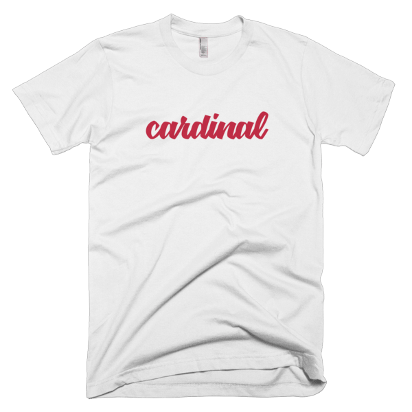 Image of SCRIPT WHITE/RED TEE