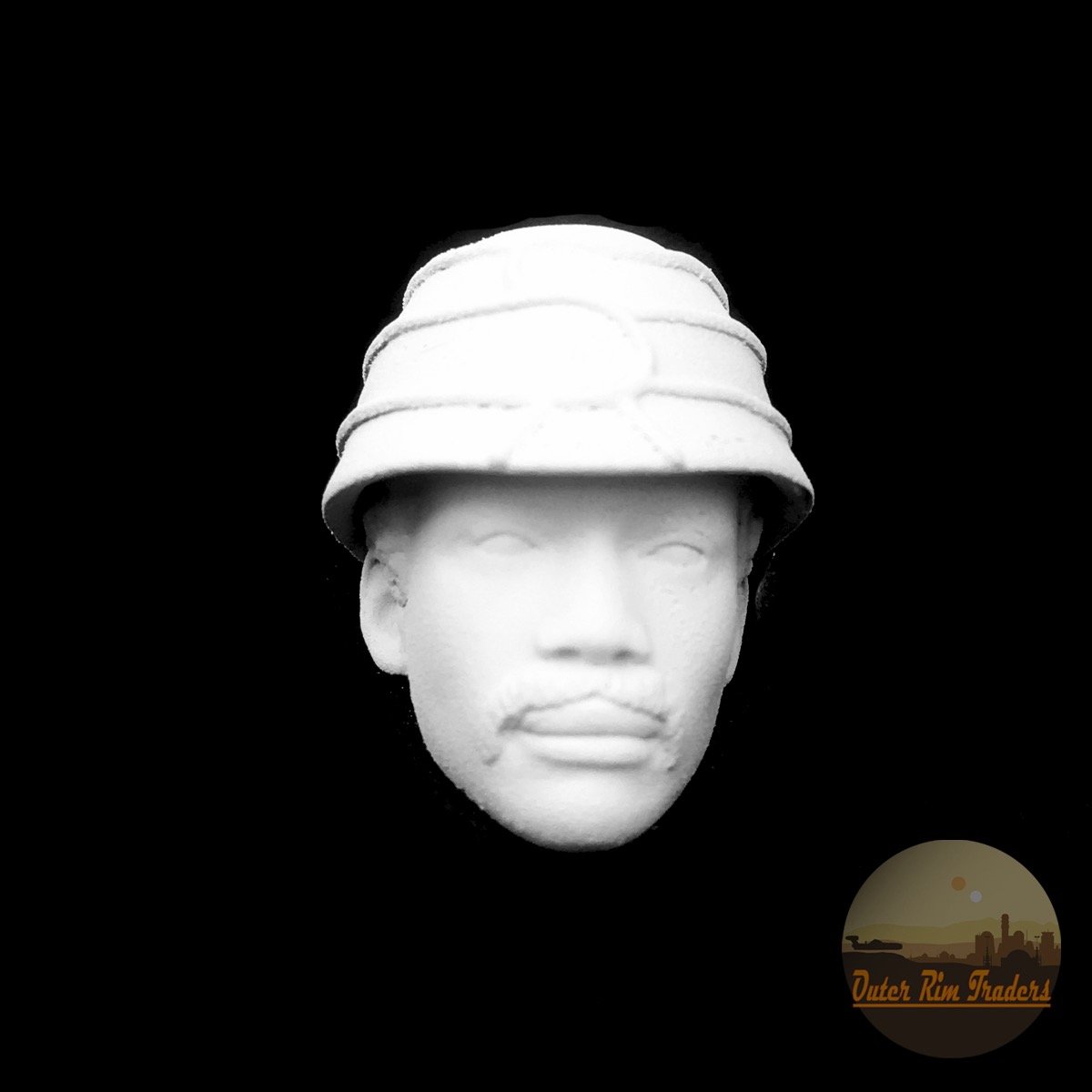Image of Clouded African American with Hat