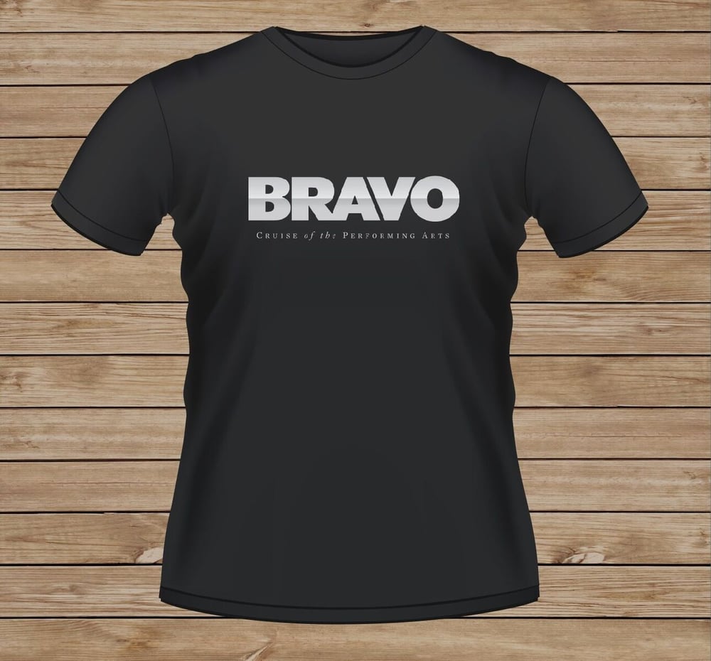 Image of Bravo T-Shirt - Black with Silver Print