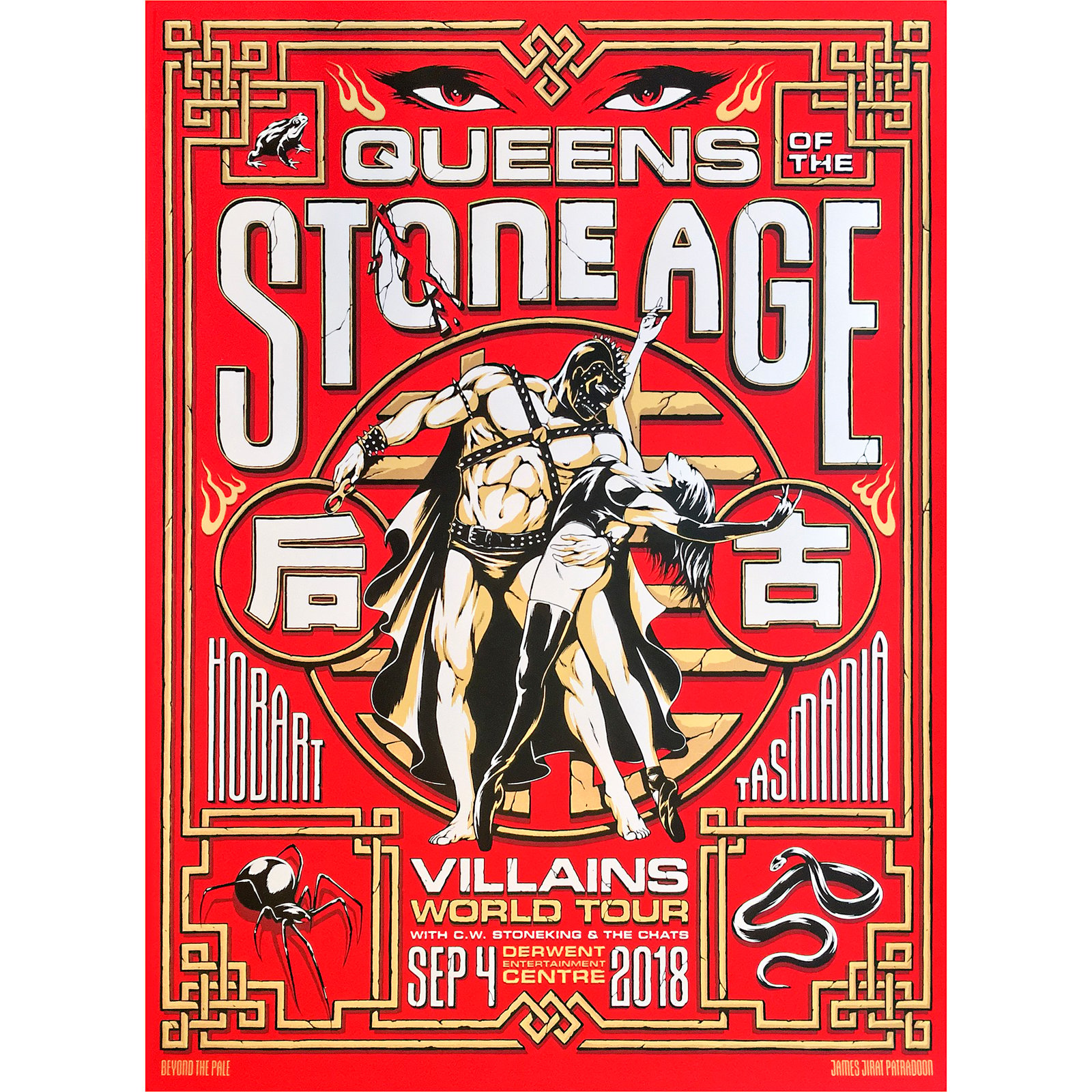 Official Queens Of The Stone Age Tour Poster / JAMES JIRAT PATRADOON STORE