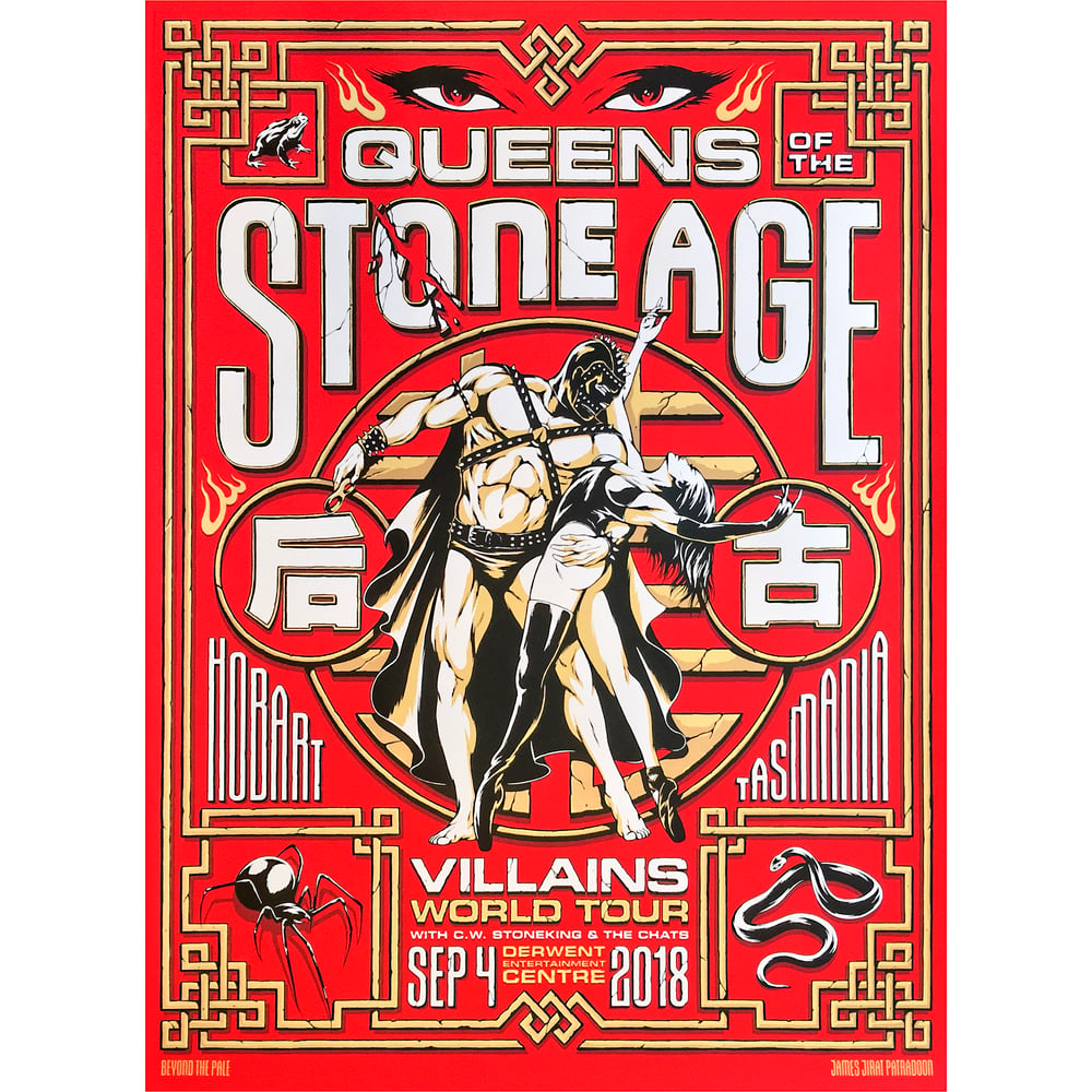 Official Queens Of The Stone Age Tour Poster / JAMES JIRAT PATRADOON STORE