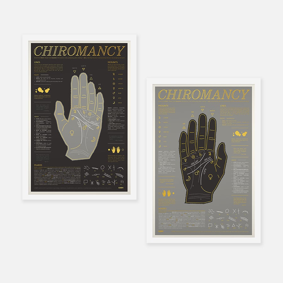 CHIROMANCY Sorry.