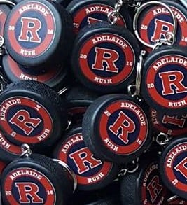 Image of Adelaide Rush Keyrings & Pucks