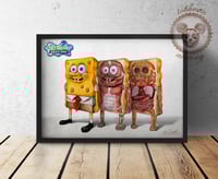 Image 2 of SPONGEBOB- ANATOMY  limited edition of 100 Giclèe print on fine art canvas