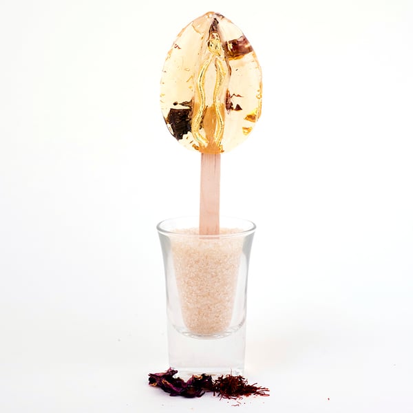 Image of WonderKunt - Lollipop Rose & Saffron  // Sucette Rose & Saffran