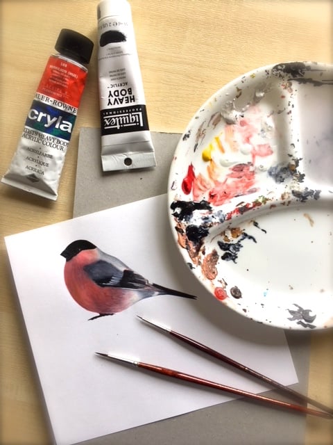 Image of Bully Bullfinch ~ Removable Wall sticker