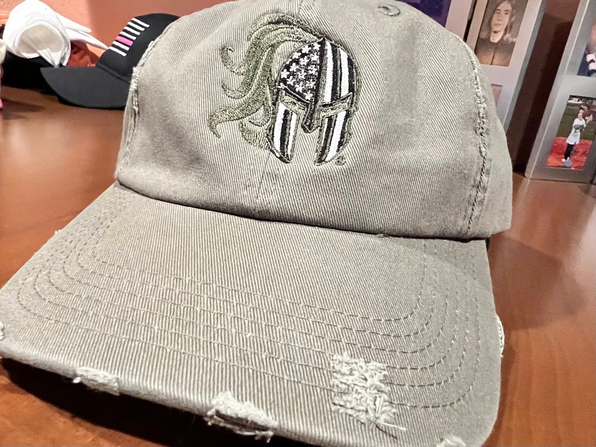 Image of Green line Lady Spartan Distressed Hats