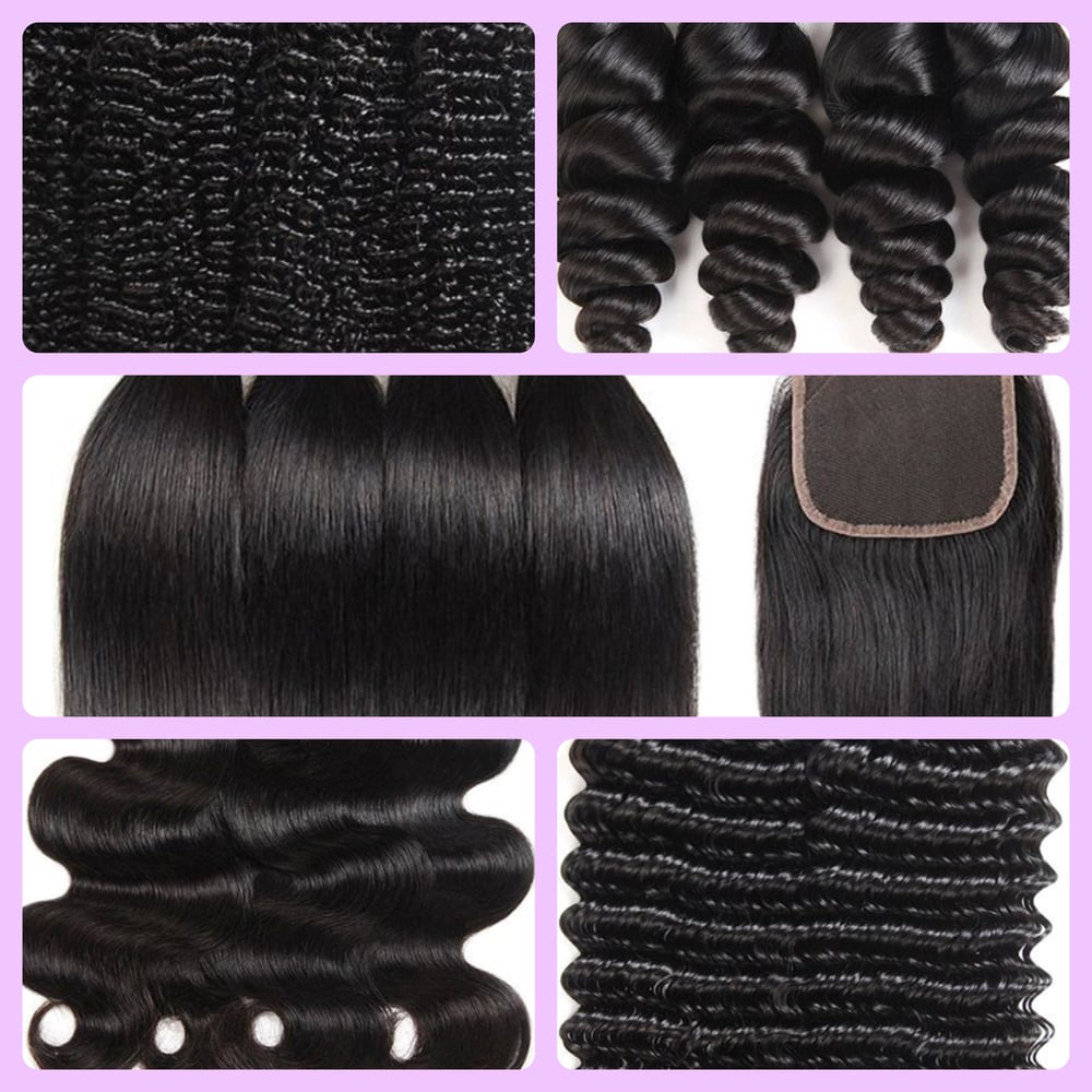 Image of The Superior 10a Mink Lace Closure Bundles Selection