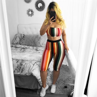 Image of Diana multi stripe set 
