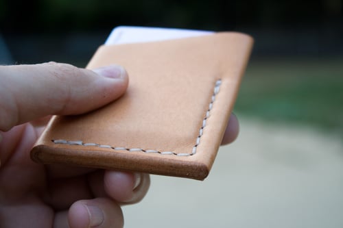 Image of El Primero — "Natural Tan" Italian Cowhide Leather Wallet