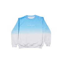 Image 1 of Blue Dip Dye Crewneck