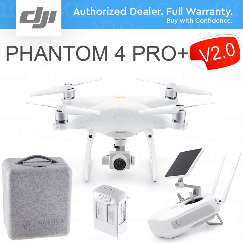 Image of DJI PHANTOM 4 PRO+ PLUS V2.0 DRONE Camera 4K 20MP. 5.5" DISPLAY 1" CMOS Sensor.