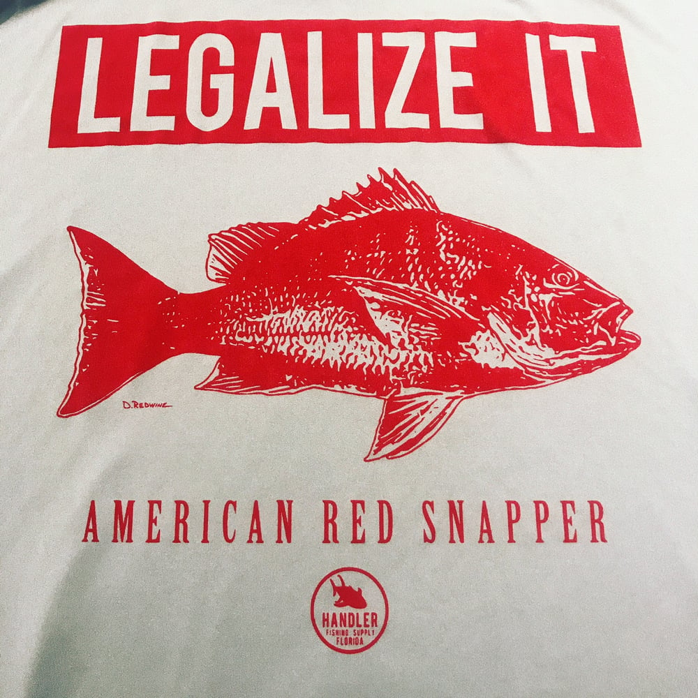 Image of 'Legalize It' Red Snapper Shirt (ICE GRAY-Short Sleeve Cotton)