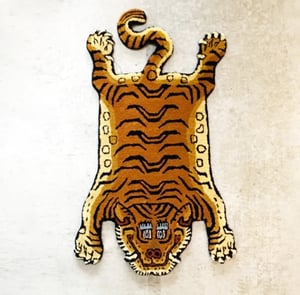 Image of Handcraft Tibetan Wool Tiger Rug A - 4 sizes