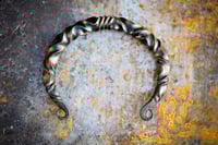 Viking arm ring | reverse twist mild steel