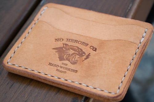 Image of Comrade — "Natural Tan" Italian Cowhide Leather Card Holder