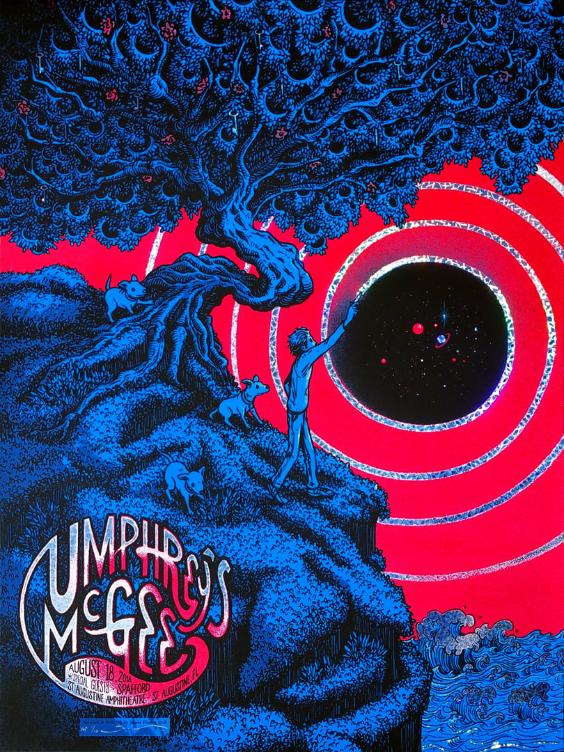 Image of Umphrey's McGee - St. Augustine, FL 2018 - "Pinwheel" HoloFoil