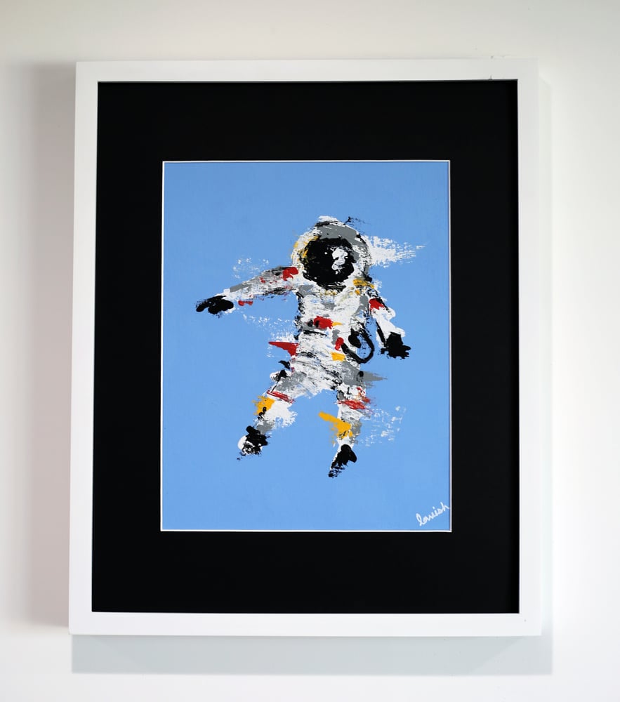Image of "Spaceman #2" Original Painting (Framed)