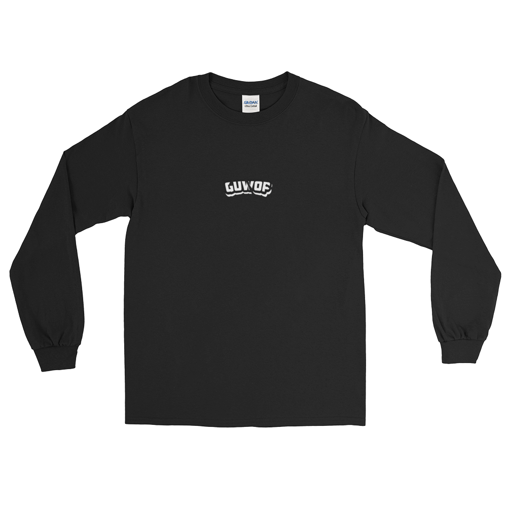 Image of GUWOP Ripped Logo Long Sleeve Tee