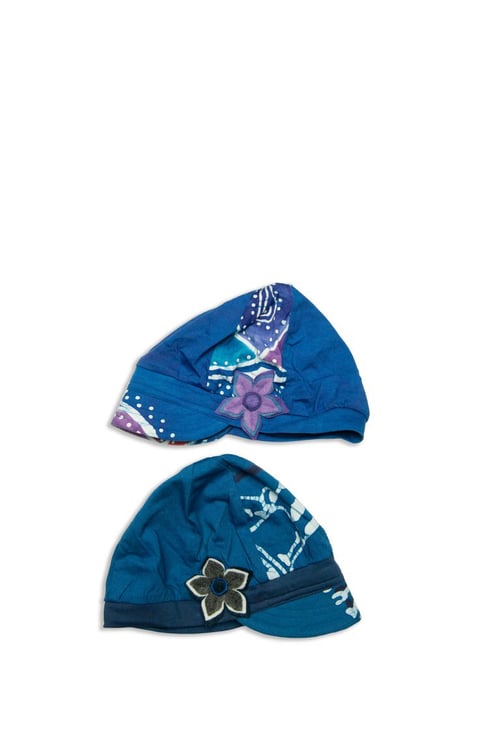 Image of Batik Hats custom made by our friend Flood Clothing!