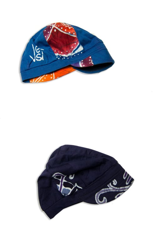 Image of Batik Hats custom made by our friend Flood Clothing!