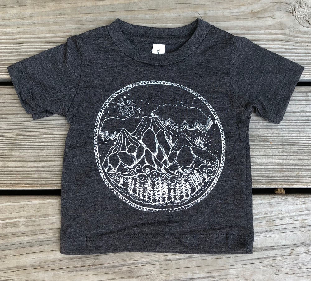 Image of Mountain Scene infant tee - Owlet Collection