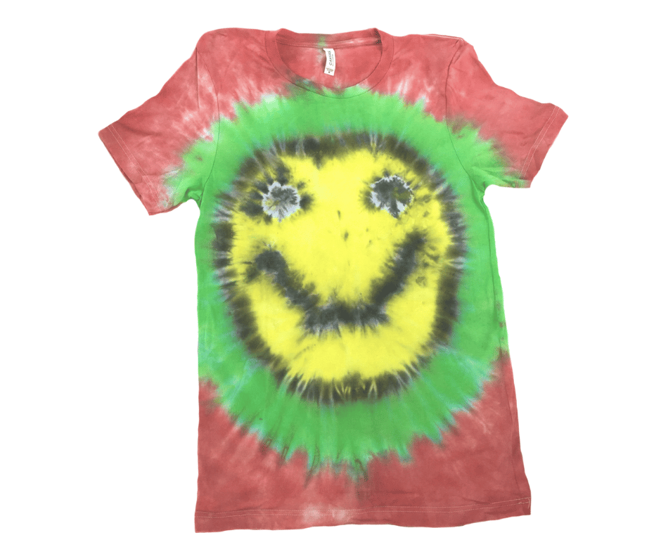 Image of Smiley Face Tie Dye T-Shirt