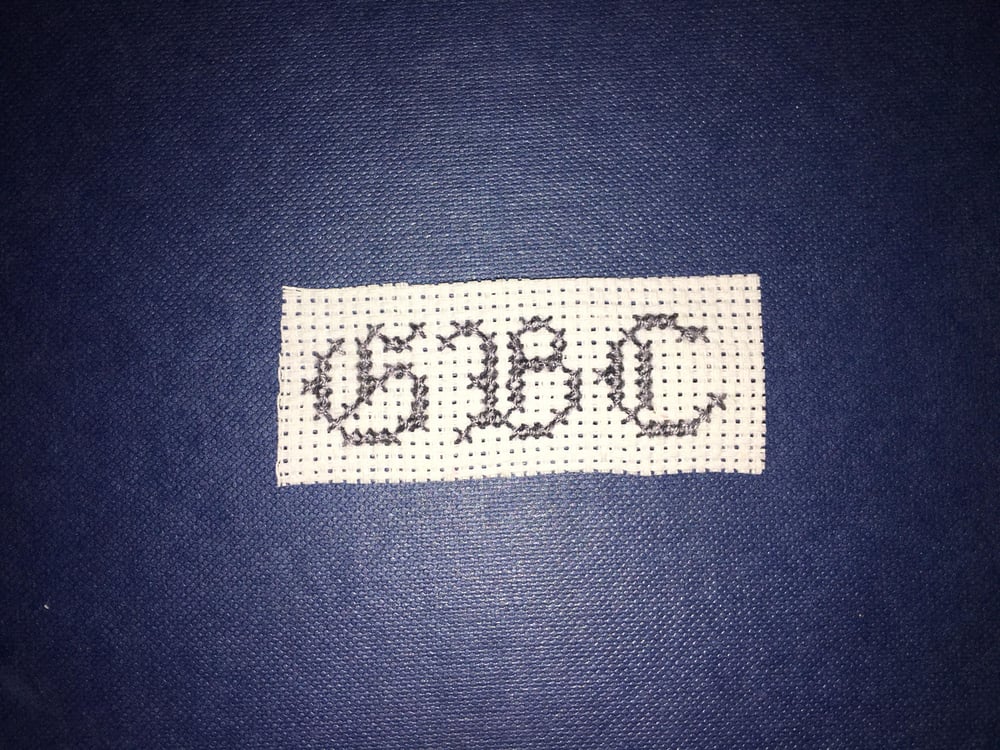 Image of Small simple GBC patch. GREY.