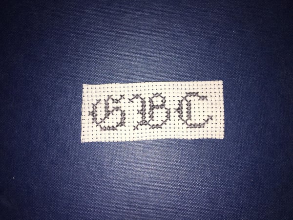 Image of Small simple GBC patch. GREY.