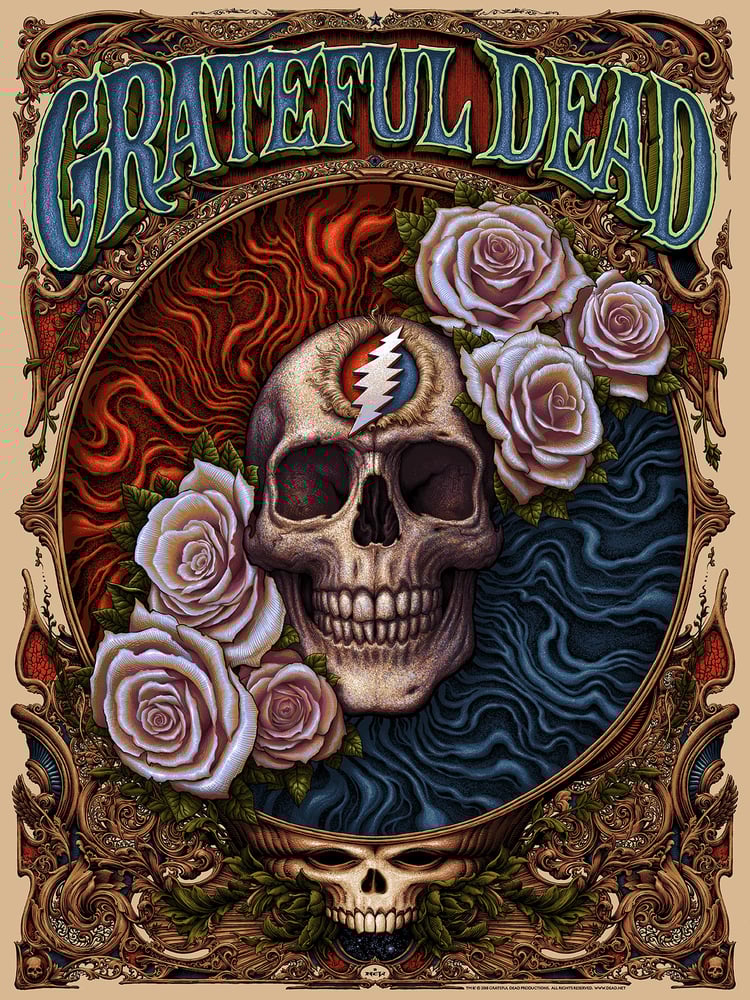 "Grateful Dead" Screenprint / N.C.Winters