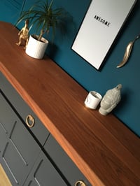 Image 2 of Dark grey Nathan Teak sideboard 