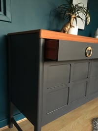Image 3 of Dark grey Nathan Teak sideboard 