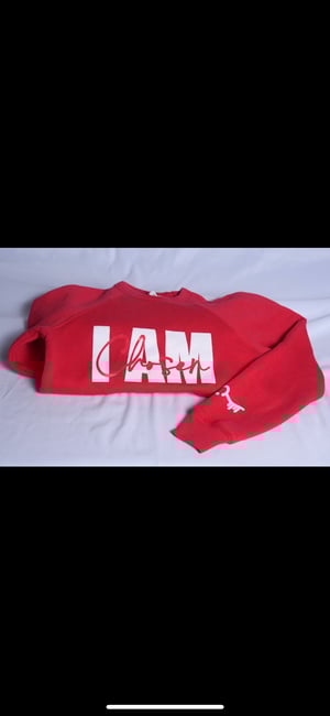Youth Red “I Am Chosen” Crewneck