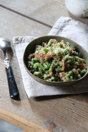 Image of salade de haricots verts et noix de coco