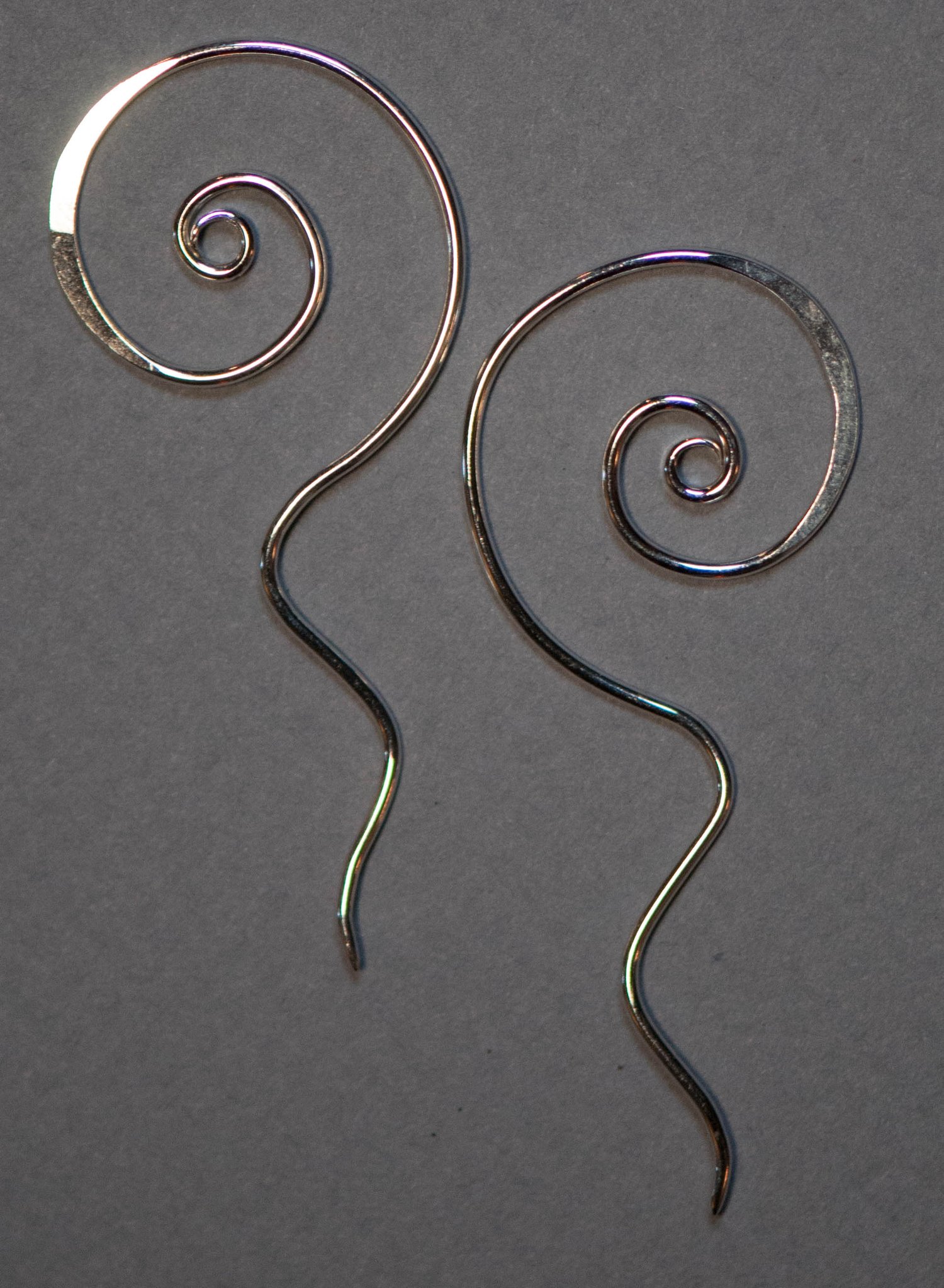 Image of Sunset Spiral Earrings