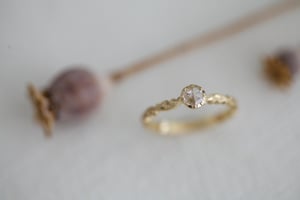 Image of *Made to order* 18ct gold 4.0mm rose-cut diamond ring