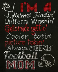 Image 3 of "Sparkling" Football Mom (2 Different Designs)