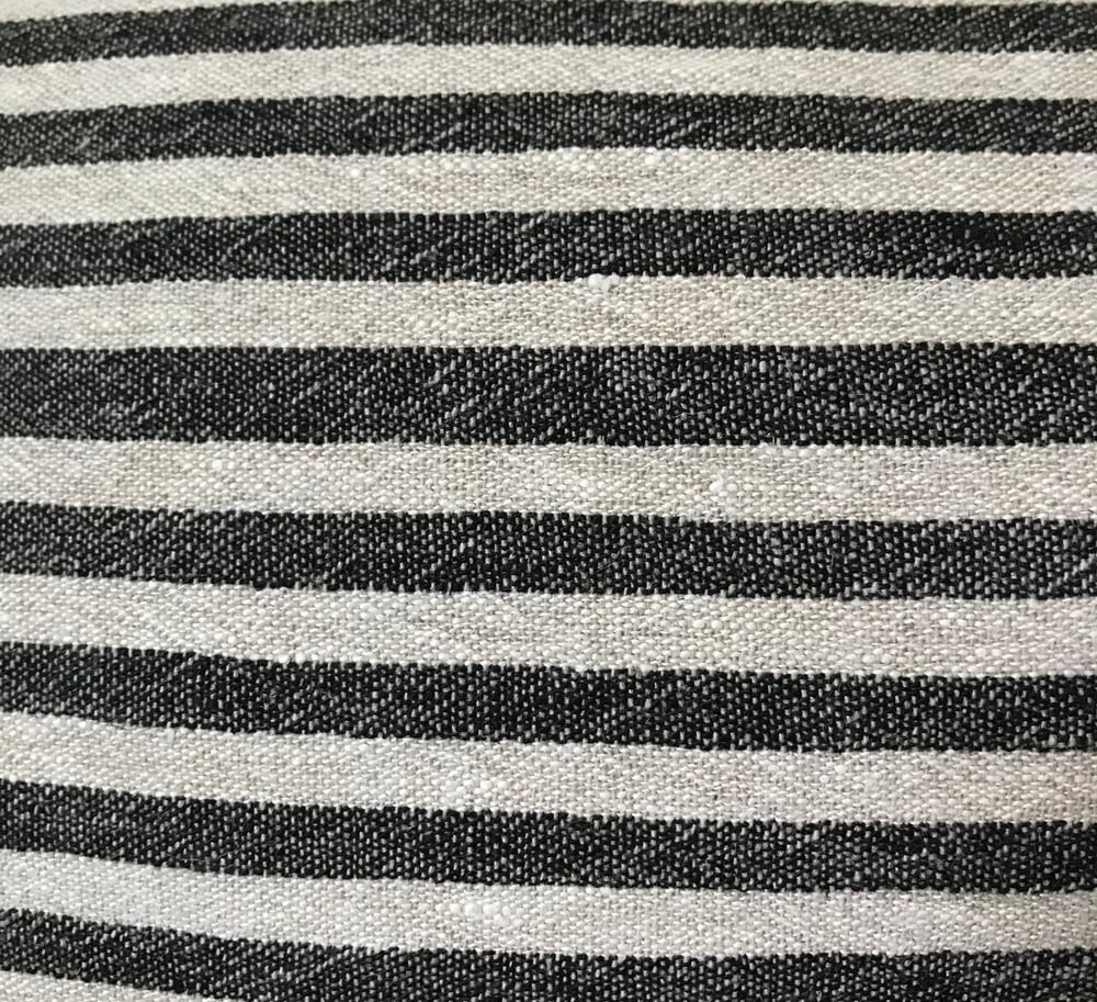 Image of Striped Linen Pillow 26”x16”