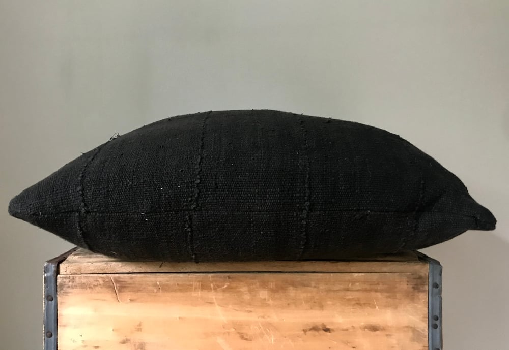 Image of Black Mudcloth Pillow 22”x22”