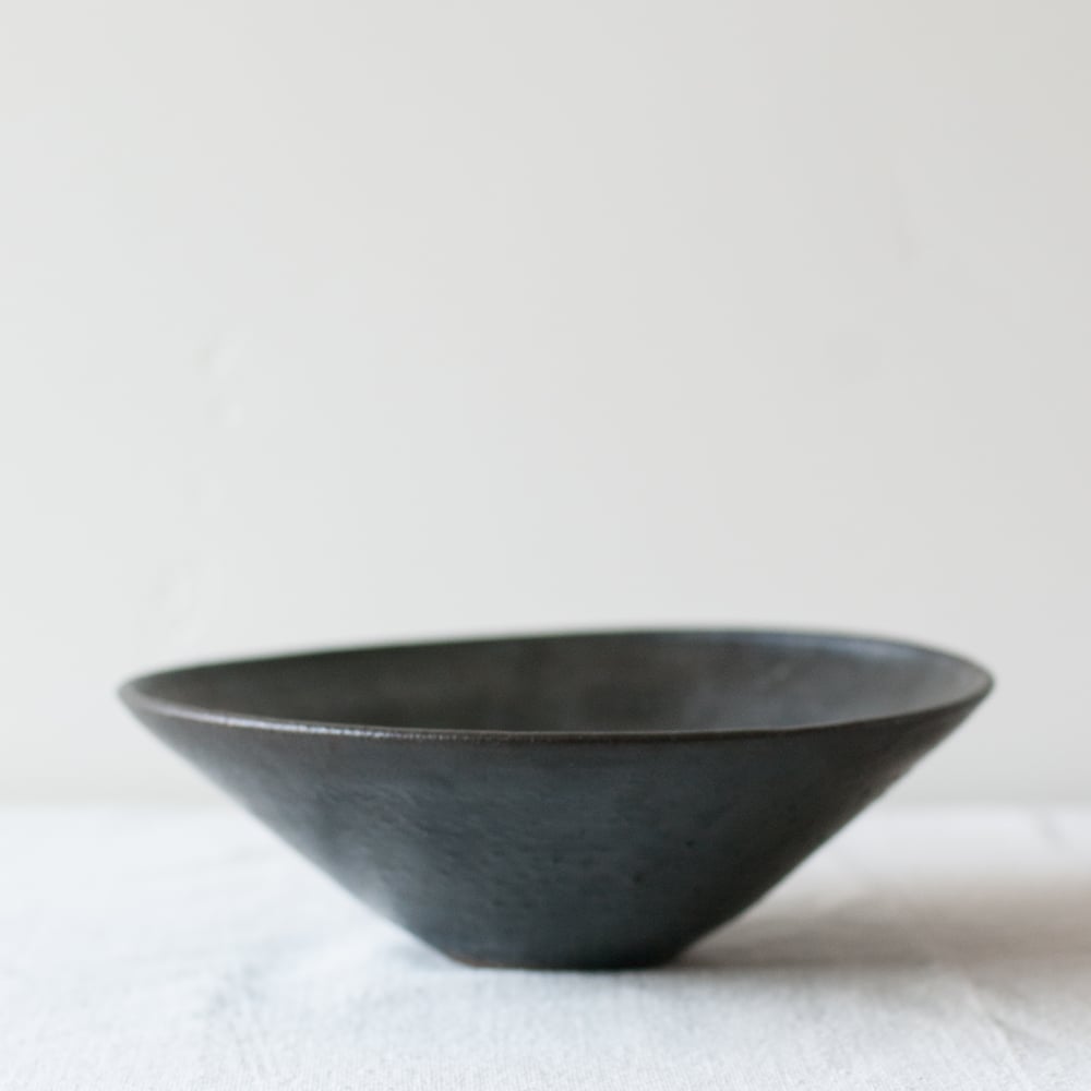 Image of Black Stoneware Bowl