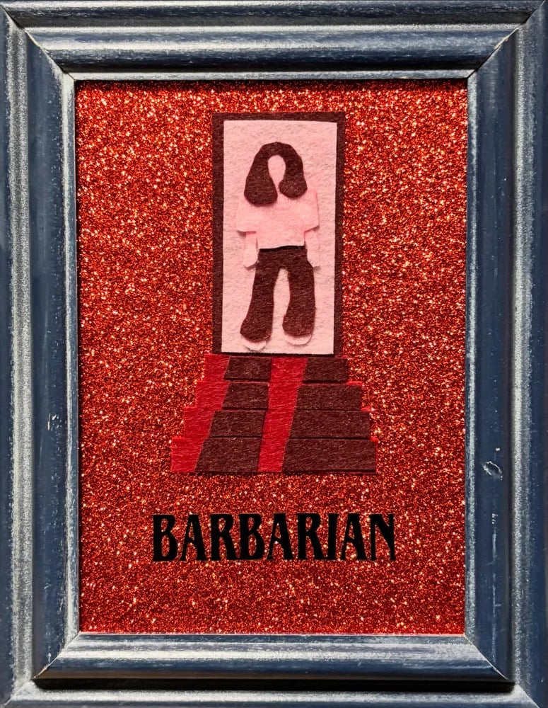 Image of “Barbarian” Felt Art Piece