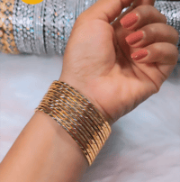 Image 1 of 12 Pieces Gold Plated Bangles Set_GPB_1211