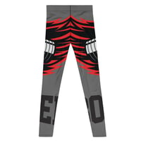 Image 4 of BOSSFITTED Grey Red and Black AOP Men's Compression Pants