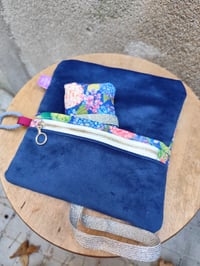 Image 5 of Maxi cartera HORTENSIAS azul