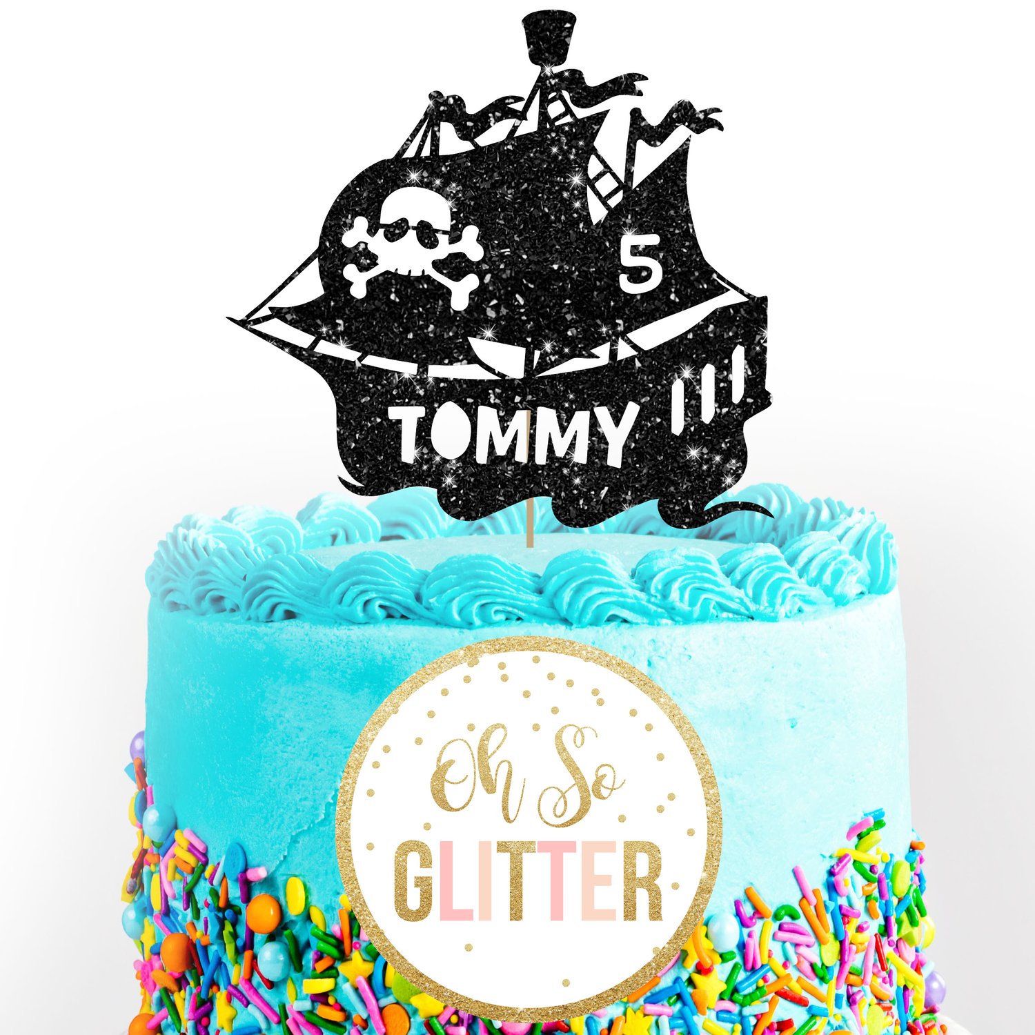 Image of Pirate Ship Cake Topper
