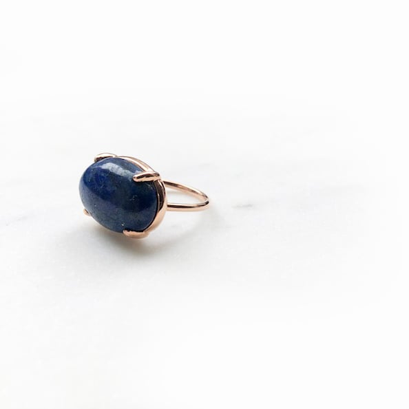 Image of Lapis Dome Ring