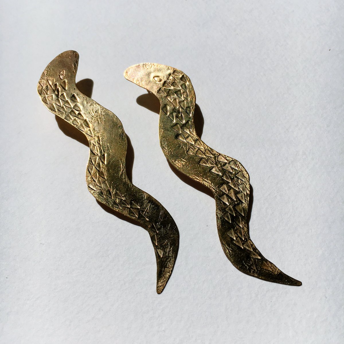 Ann Erickson | serpent earring