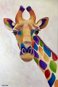 Rainbow Giraffe 2 print