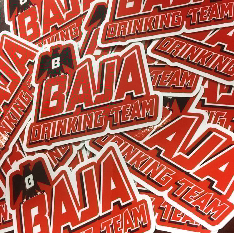 Image of Baja Drinking Team Race Day Decal