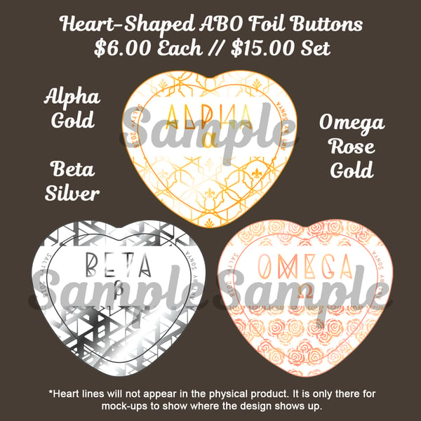 Image of ABO Foil Buttons